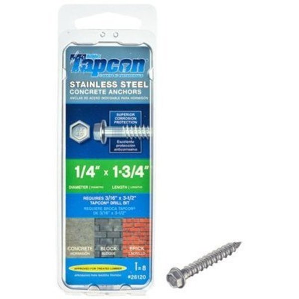 Itw Brands 8PK 14x175 Hex Anchor 26120